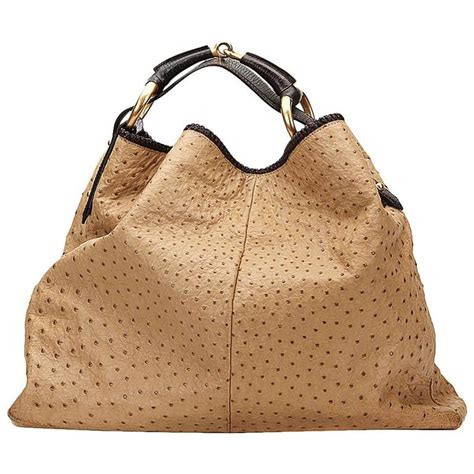 gucci ostrich hobo bag|gucci hobo bag vintage.